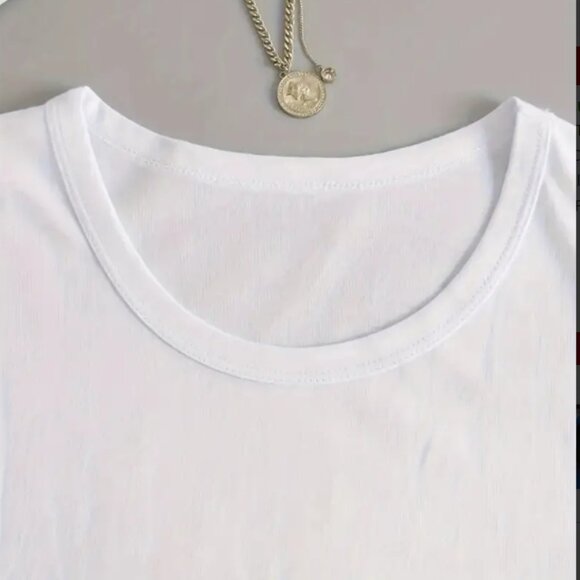 50% SALE TODAY - Women's Elegant Faith Shirt - Long Sleeve, White Size L - Picture 3 of 3